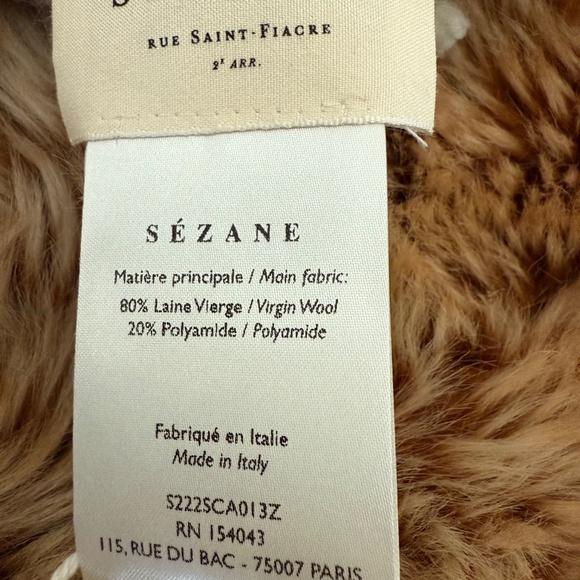 Sezane Glasgow Scarf Carreaux Violet - Size T-U - Picture 4 of 5